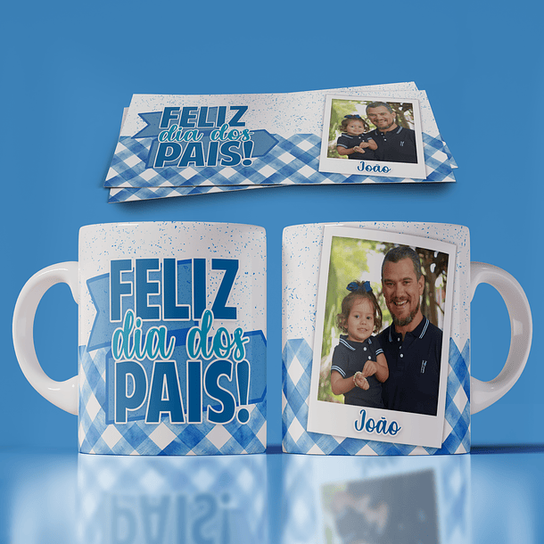 Arte Caneca Feliz Dia Dos Pais Com Foto Arquivo Png