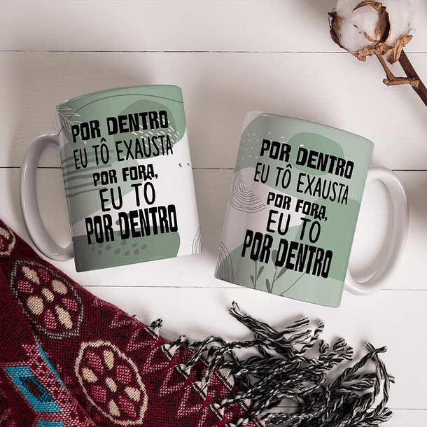 10 Artes Caneca Frases Sinceras Arquivo Editável 2