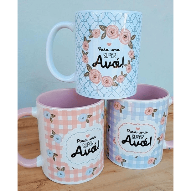 3 Artes para Caneca Dia dos Avós Arquivo em Jpg