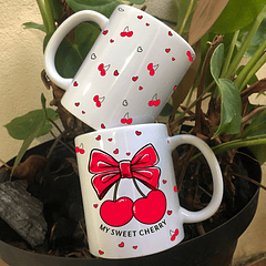 8 Artes para Caneca Cereja Arquivo Editável 