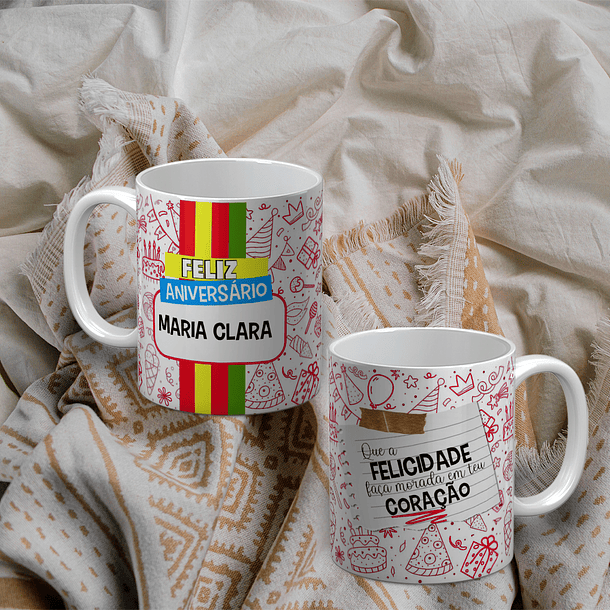 8 Artes para Caneca Aniversário Arquivo Editável 4