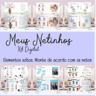 Artes para Caneca Dia dos Avós Meus Netinhos em Linhas Arquivo Png 1