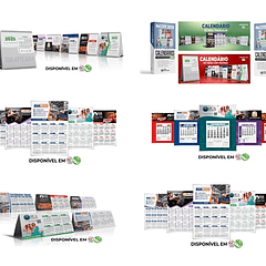 Arquivo Calendários 2025 em Corel Draw 