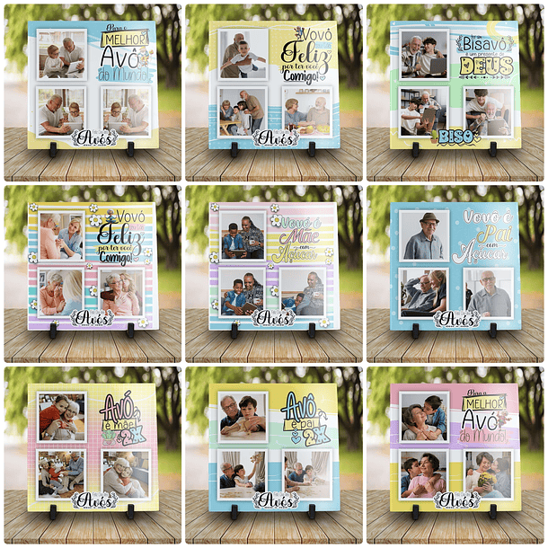 40 Artes para Caneca e Azulejo Dia dos Avós Arquivo Editável 6