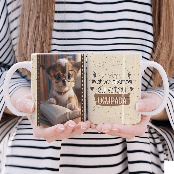 5 Artes Caneca Livros Animais Arquivo Editável 4