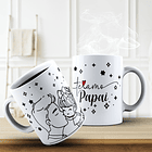 10 Artes Caneca Dia dos Pais Minimalista Arquivo Editável  9