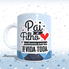 Arte Caneca Pai E Filha Melhores Amigos Para Vida Toda Incluso Versão MasculinaArquivo Png 1