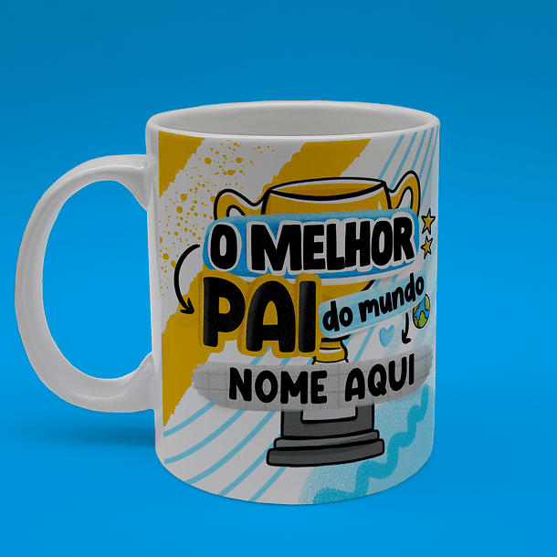 Arte Caneca O Melhor Pai Do Mundo Trofeu Arquivo Png