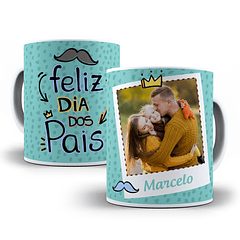 Arte Caneca Feliz Dia Dos Pais Com Foto Arquivo Png