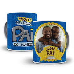 Arte Caneca Para O Melhor Pai Do Mundo  Com Foto Arquivo Png