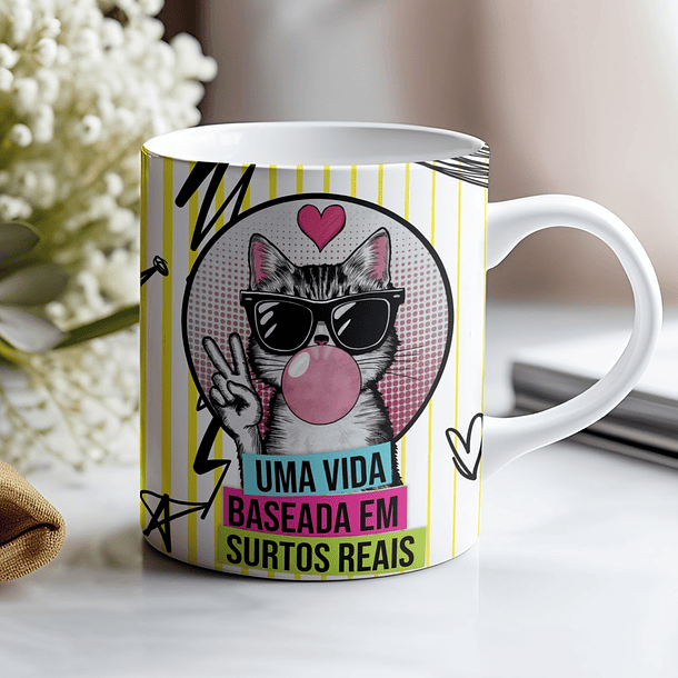 5 Artes para Caneca Frases Animais Deboche Arquivo Editável  1