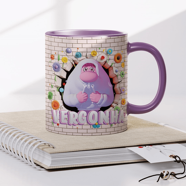 10 Artes para Caneca Divertidamente 3d Arquivo em Png 5