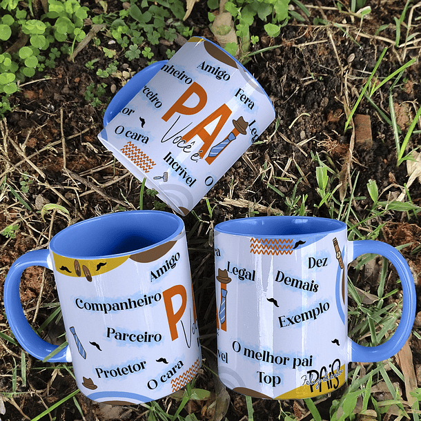 14 Artes para Caneca Dia dos Pais Arquivo Editável 3