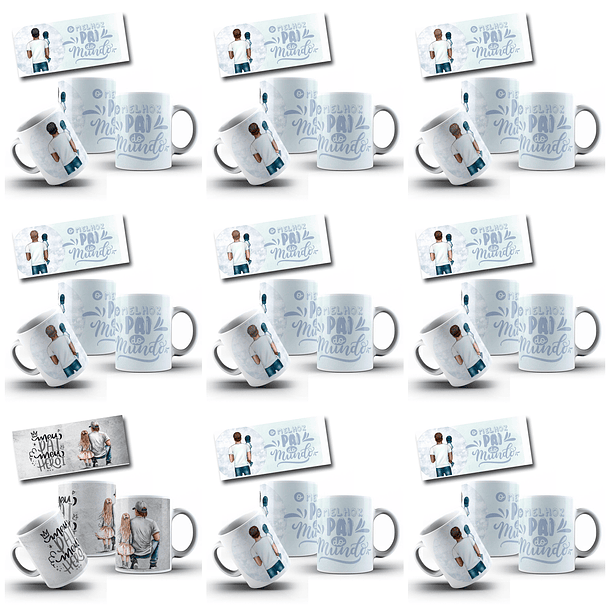 182 Artes para Caneca Dia dos Pais Arquivo em Jpg  2