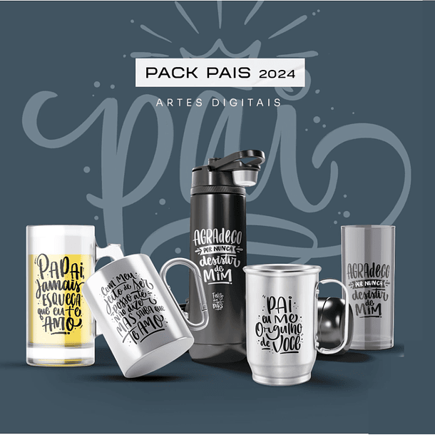 15 Artes para Caneca Dia dos Pais Arquivo em Png 1