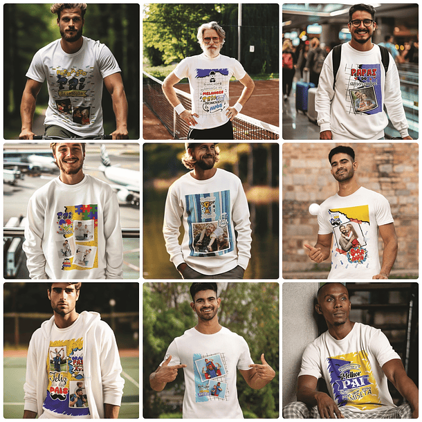 42 Artes para Caneca Camisa e Almofada Dia dos Pais Arquivo Editável 1