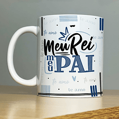 Arte Caneca Meu Rei Meu Pai AT Arquivo Png