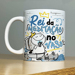 Arte Caneca Rei Da Meditação No Vaso AT Arquivo Png