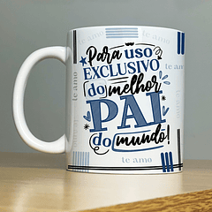 Arte Caneca Para Uso Exclisivo Do Melhor Pai Do Mundo AT Arquivo Png