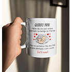 Arte Caneca Querido Papai neste dia dos pais estarei aninhado na barriga da mamãe Arquivo em Jpg 1