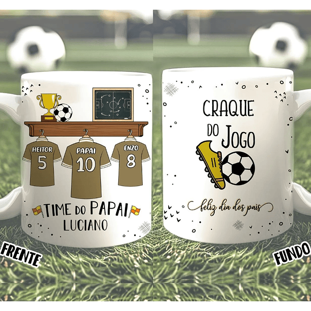 26 Artes para Caneca Futebol Dia dos Pais Arquivo em Jpg 7