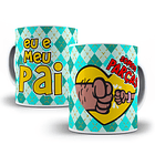 18 Artes para Caneca Dia dos Pais Cartoon Arquivo em Jpg  6