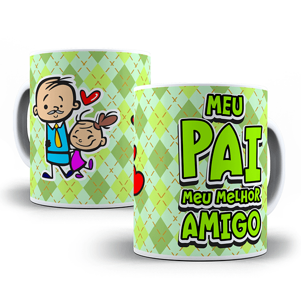 18 Artes para Caneca Dia dos Pais Cartoon Arquivo em Jpg  14