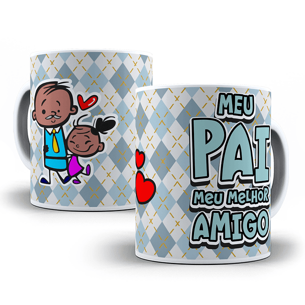 18 Artes para Caneca Dia dos Pais Cartoon Arquivo em Jpg  16