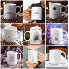 19 Artes para Caneca Aniversário Arquivo Editável 1