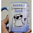 Arte Caneca Aaaa Cê reparou que eu engordei, Tô mais Gordinho Arquivo Png 1