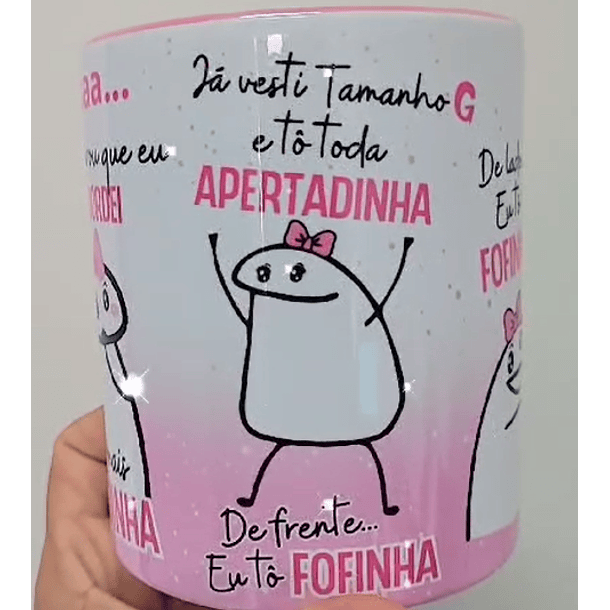 Arte Caneca Aaaa Cê reparou que eu engordei, Tô mais Gordinha Arquivo Png 2