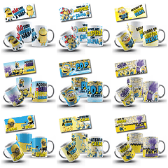 20 Artes para Caneca Minions Sincero Arquivo em Jpg