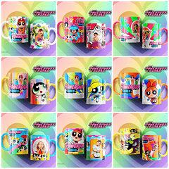 20 Artes para Caneca e Camisa Meninas Super Poderosas Arquivo Editável