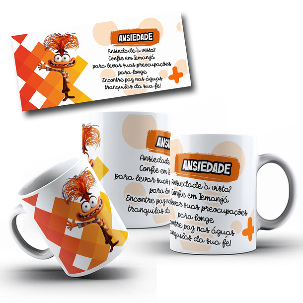 9 Artes para Caneca Divertidamente Orixás Arquivo em Jpg  1