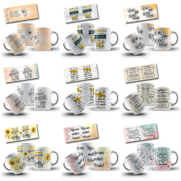 63 Artes para Caneca Frases Motivacionais Arquivo em Jpg  1