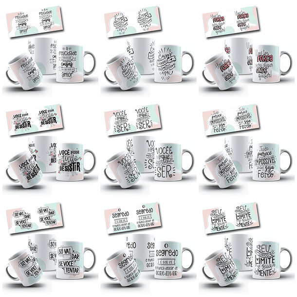 63 Artes para Caneca Frases Motivacionais Arquivo em Jpg  2