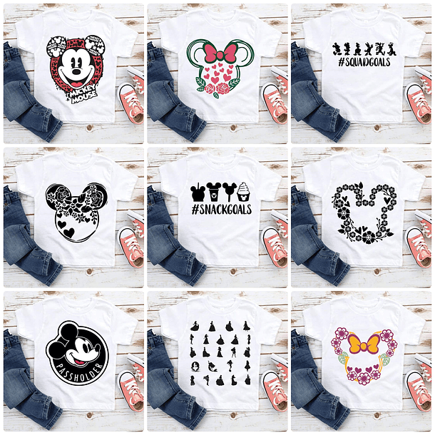 140 Artes para Camisa Disney Arquivo em Png 6