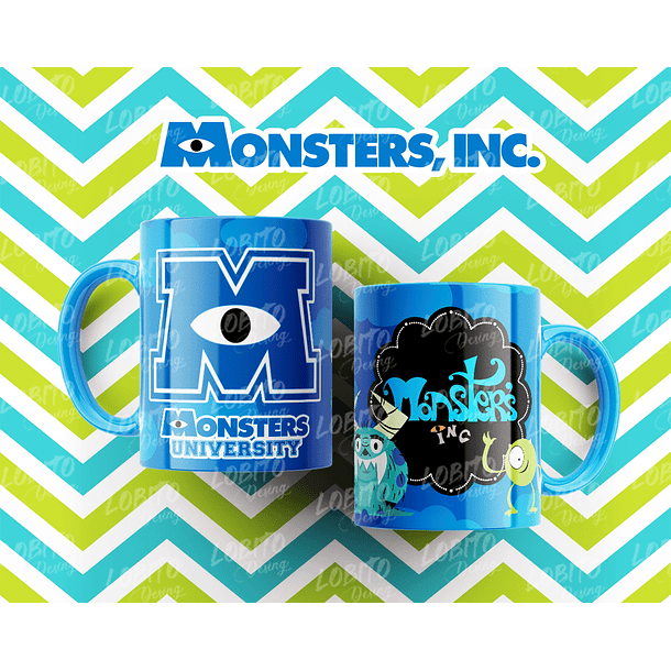 10 Artes para Caneca Monstros SA Arquivo Editável  1