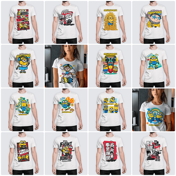 170 Artes para Camisa Minions Arquivo em Png  1