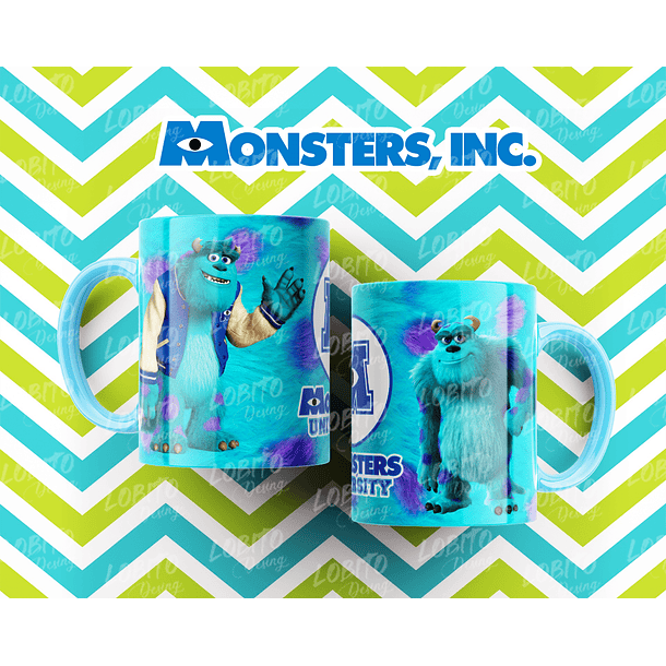 10 Artes para Caneca Monstros SA Arquivo Editável  4
