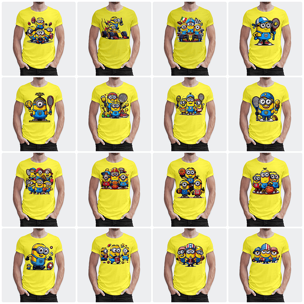 170 Artes para Camisa Minions Arquivo em Png  2