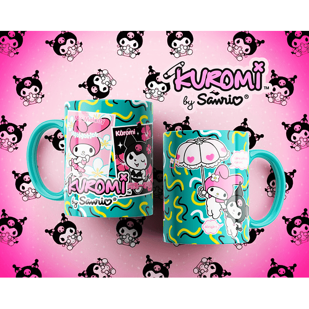 10 Artes para Caneca Kuromi Arquivo Editável  3