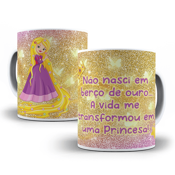 10 Artes para Caneca Princesas Frases Arquivo em Jpg 2