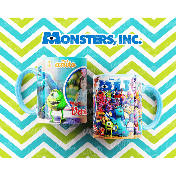 10 Artes para Caneca Monstros SA Arquivo Editável  8