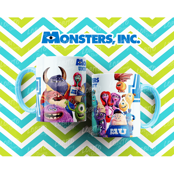 10 Artes para Caneca Monstros SA Arquivo Editável  9