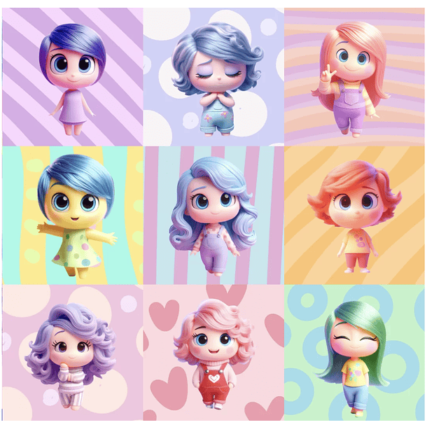 Combo 5 em 1 Divertidamente Arquivos em Png 3