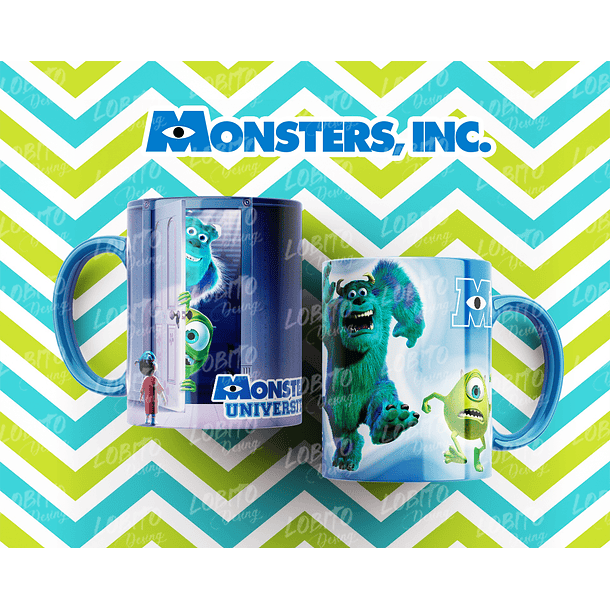 10 Artes para Caneca Monstros SA Arquivo Editável  10