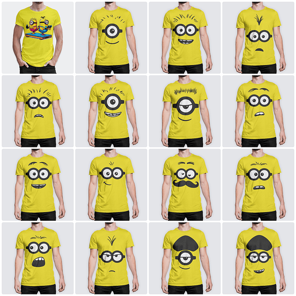 170 Artes para Camisa Minions Arquivo em Png  10