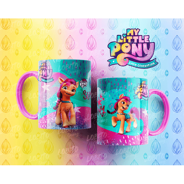 10 Artes para Caneca My Little Pony Arquivo Editável  10