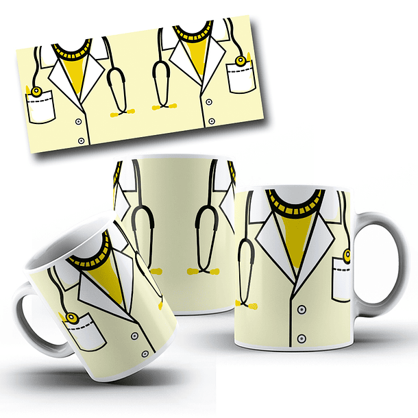 12 Artes para Caneca Jaleco Medicina Enfermagem Arquivo em Jpg 7